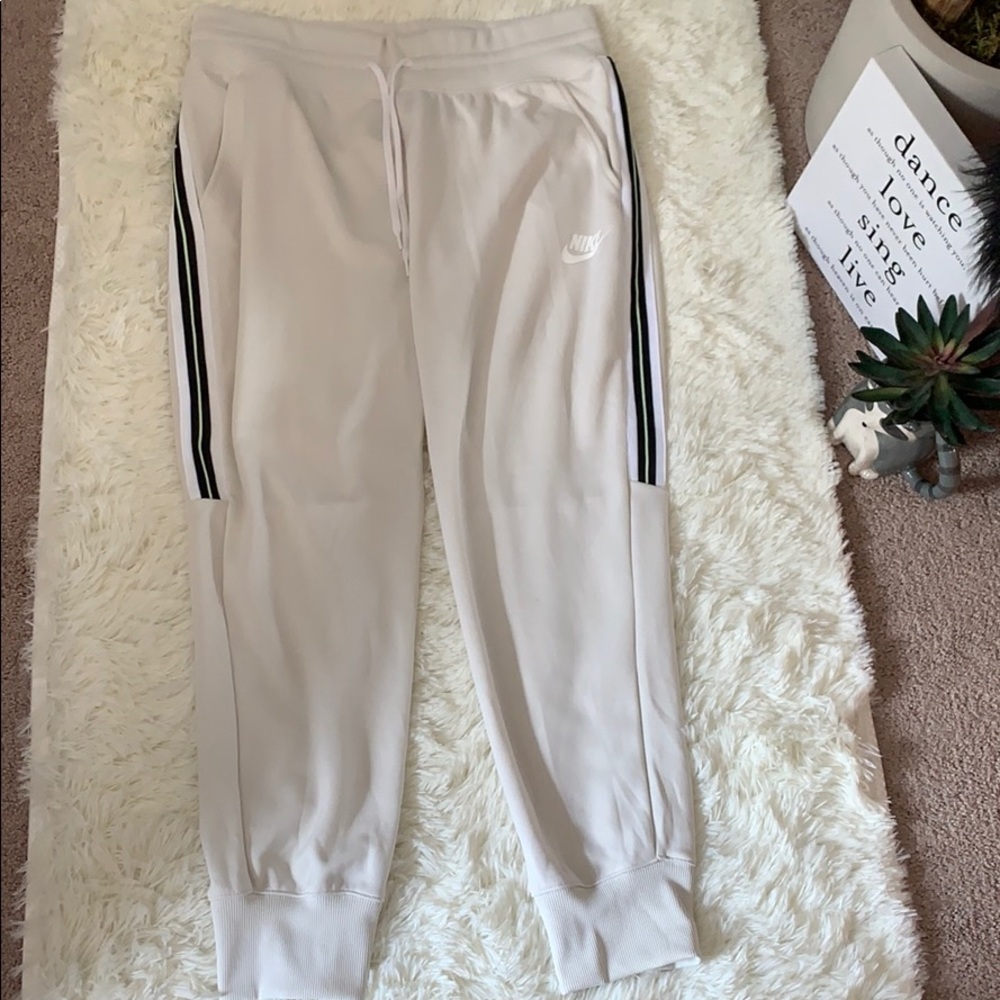 White Nike Sweatpants